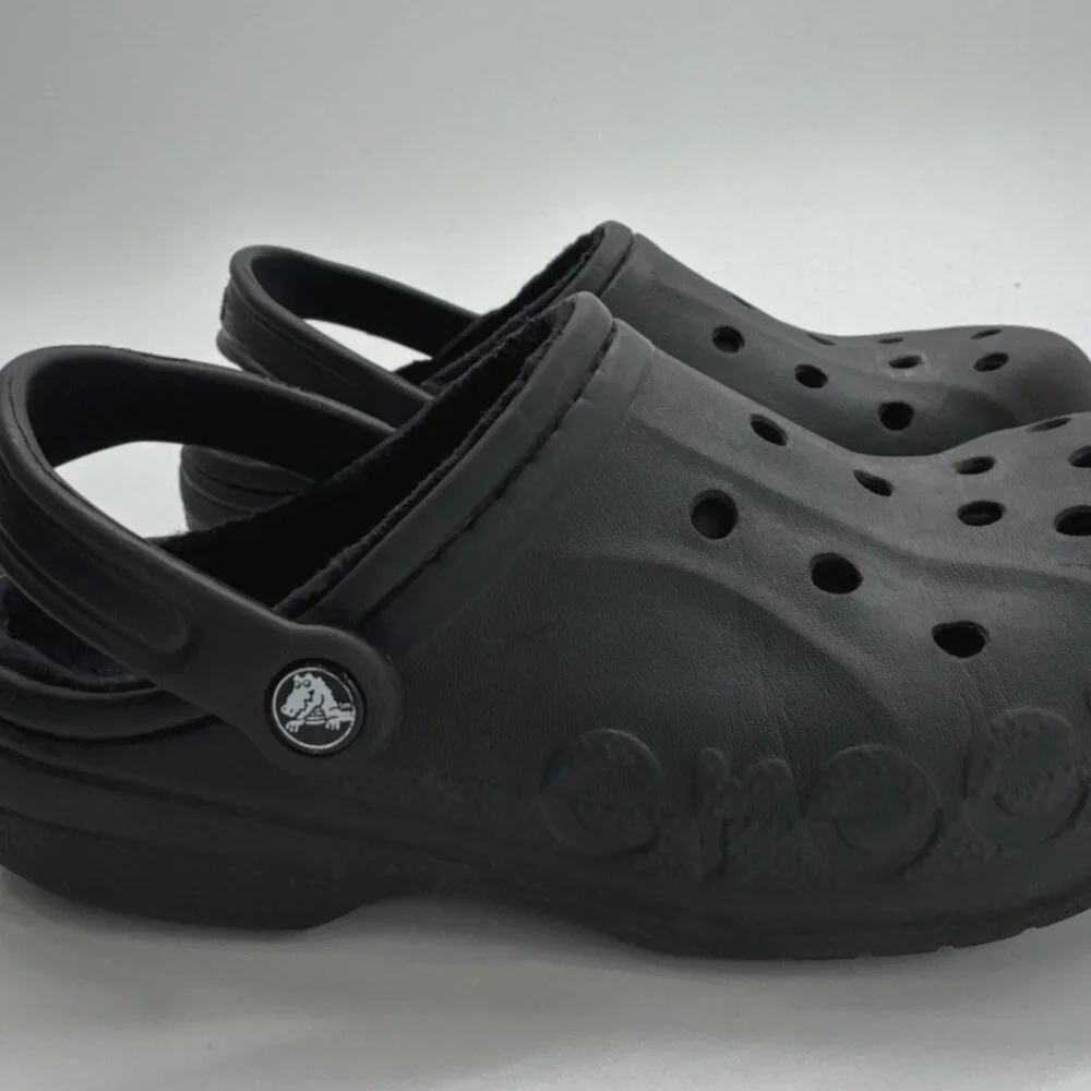 Crocs Dual Comfort Fleece Lined Crocs Womens 7 Blue Clogs Mens 5 Casual - Picture 1 of 12